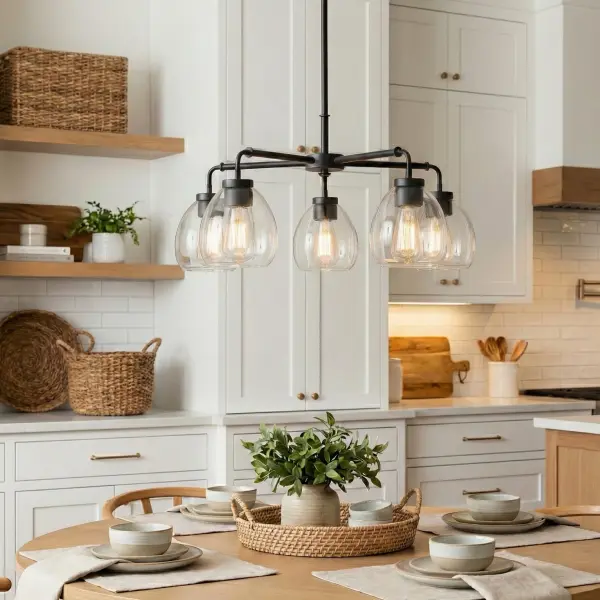 Dawes 5-Light Chandelier in Matte Black - Image 6