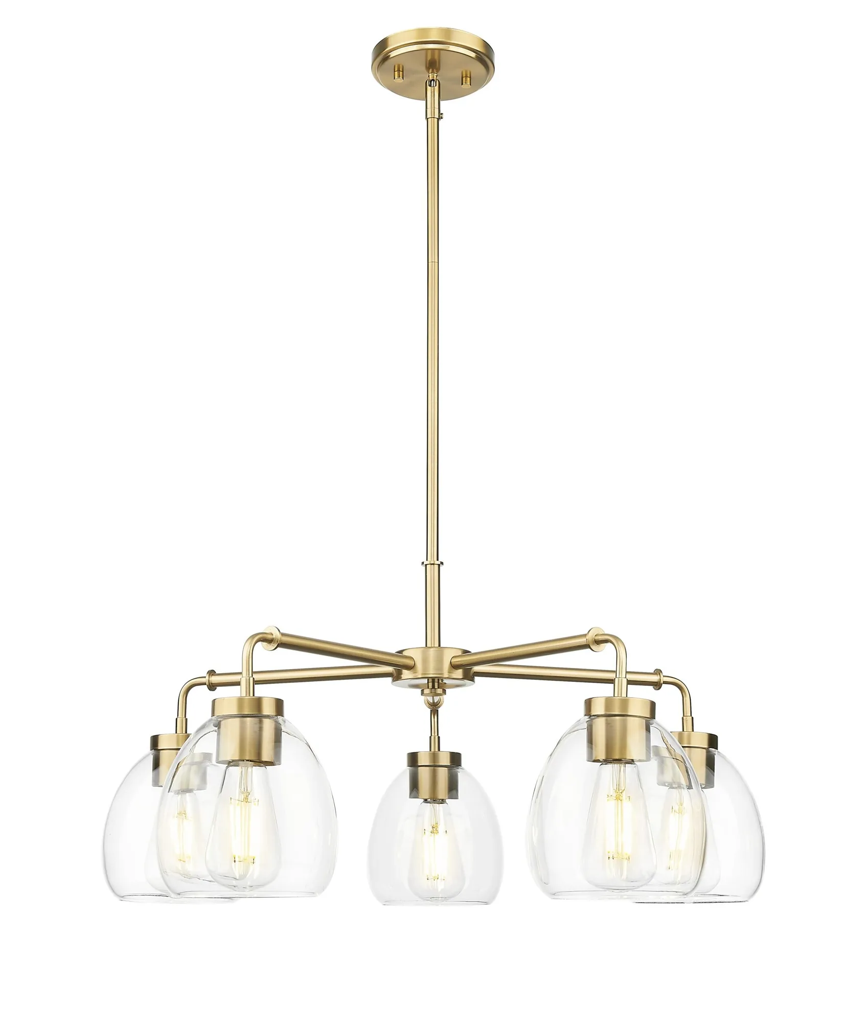 Dawes 5-Light Chandelier in Brass/Bronze