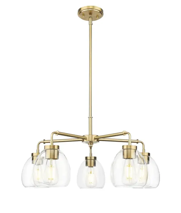 Dawes 5-Light Chandelier in Brass/Bronze - Image 1