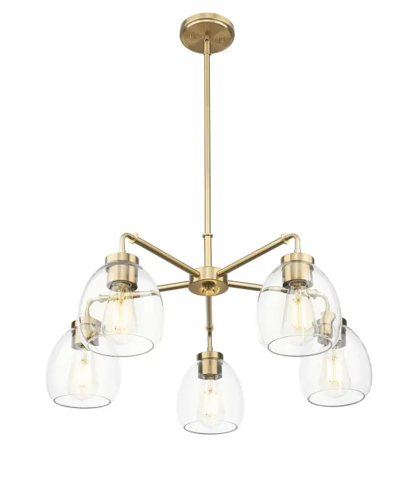 Dawes 5-Light Chandelier in Brass/Bronze - Image 2