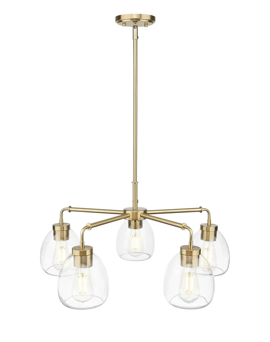 Dawes 5-Light Chandelier in Brass/Bronze - Image 3