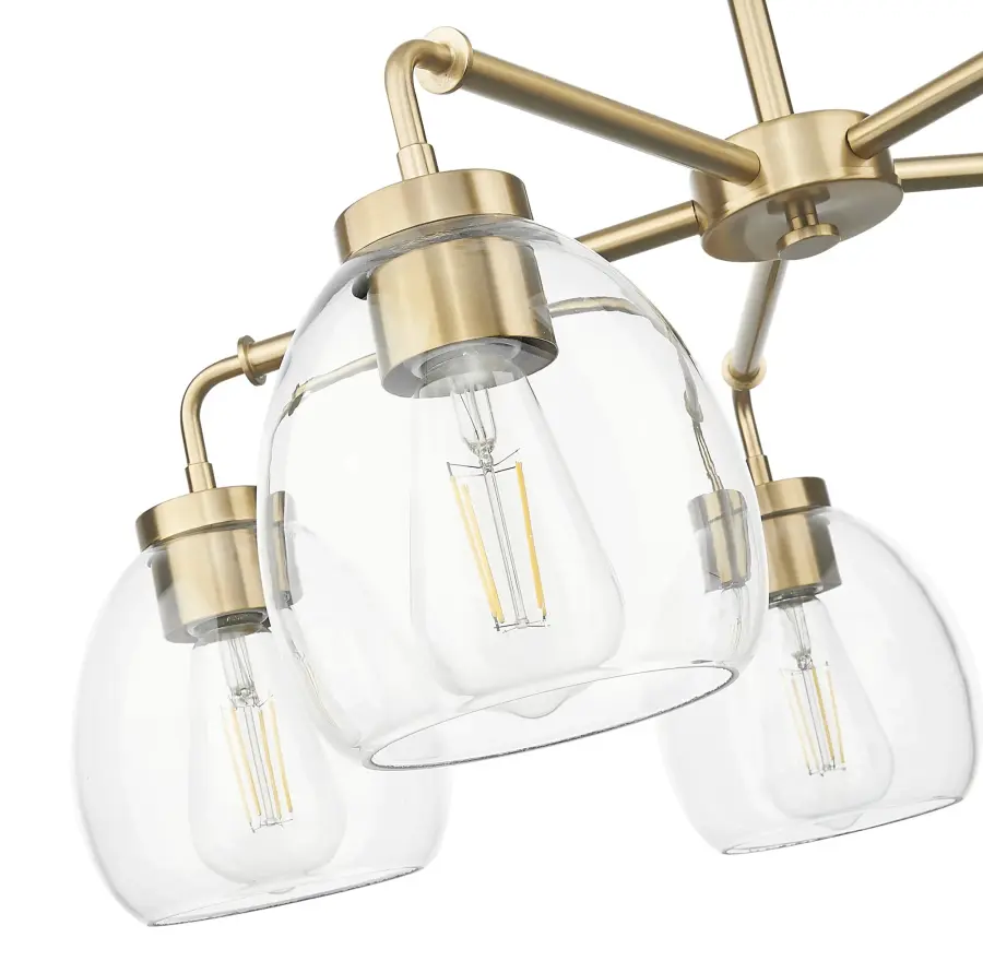 Dawes 5-Light Chandelier in Brass/Bronze - Image 4