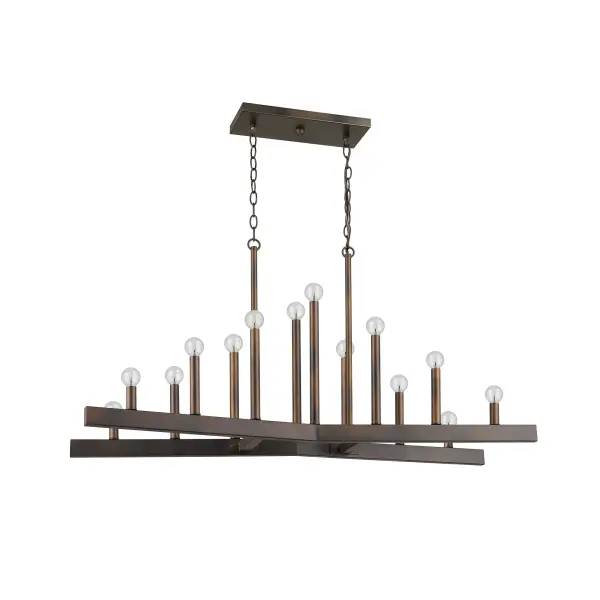 Fallon 14-Light Island Pendant in Oil-Rubbed Bronze - Image 1