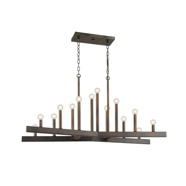 Fallon 14-Light Island Pendant in Oil-Rubbed Bronze - Image 2