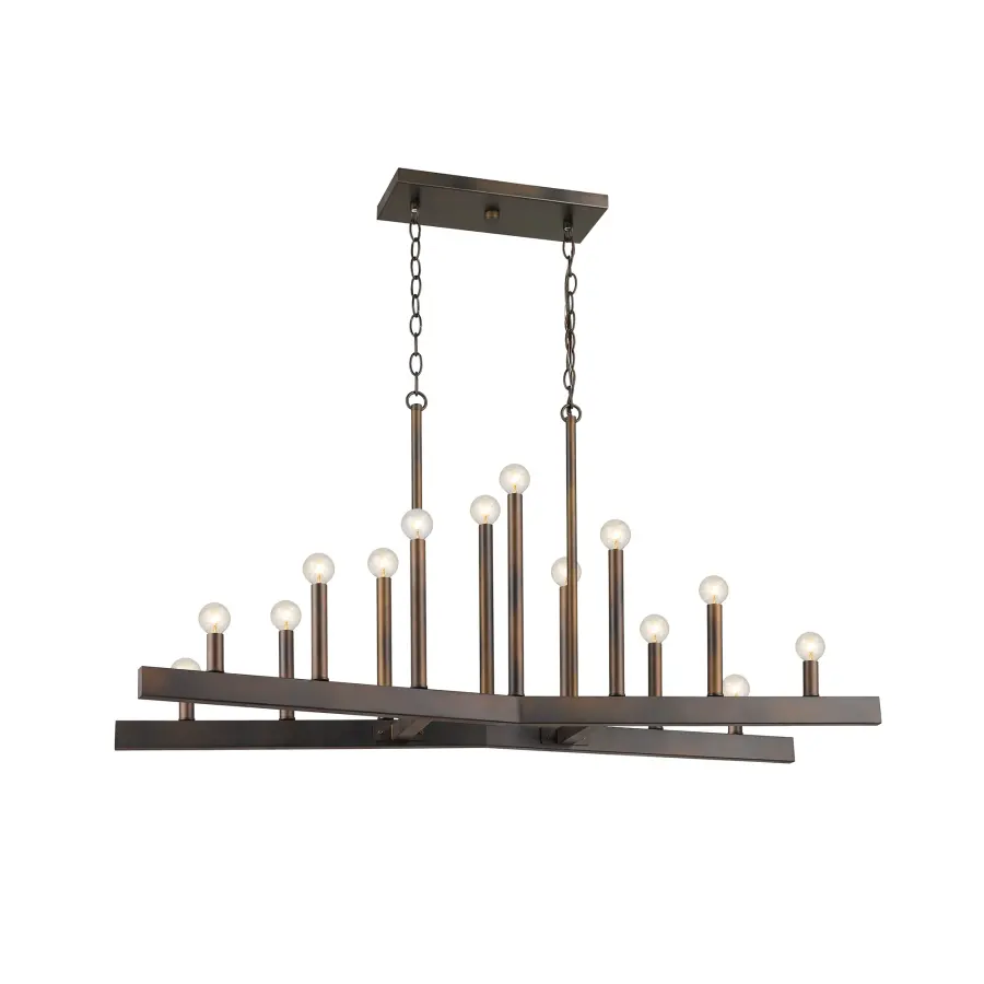 Fallon 14-Light Island Pendant in Oil-Rubbed Bronze - Image 2