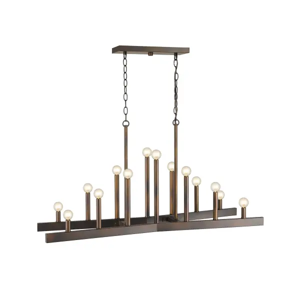 Fallon 14-Light Island Pendant in Oil-Rubbed Bronze - Image 3