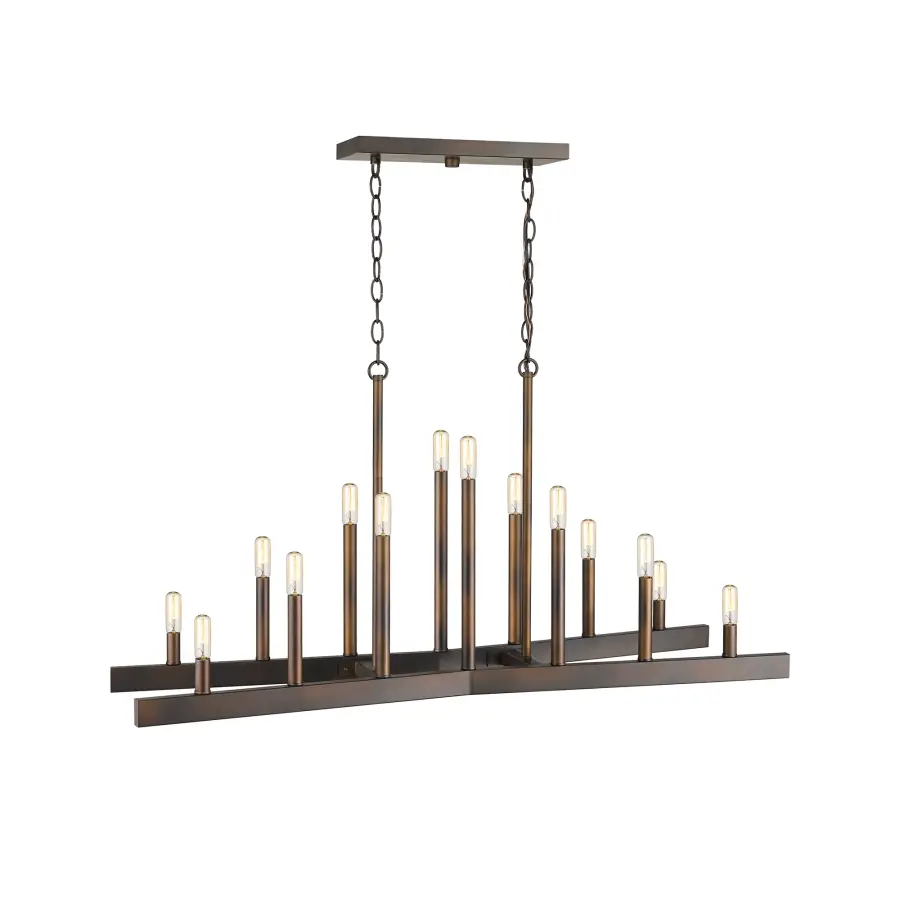 Fallon 14-Light Island Pendant in Oil-Rubbed Bronze - Image 4