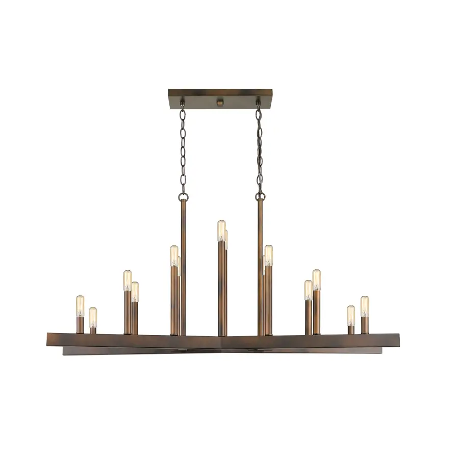 Fallon 14-Light Island Pendant in Oil-Rubbed Bronze - Image 7