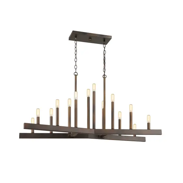 Fallon 14-Light Island Pendant in Oil-Rubbed Bronze - Image 8