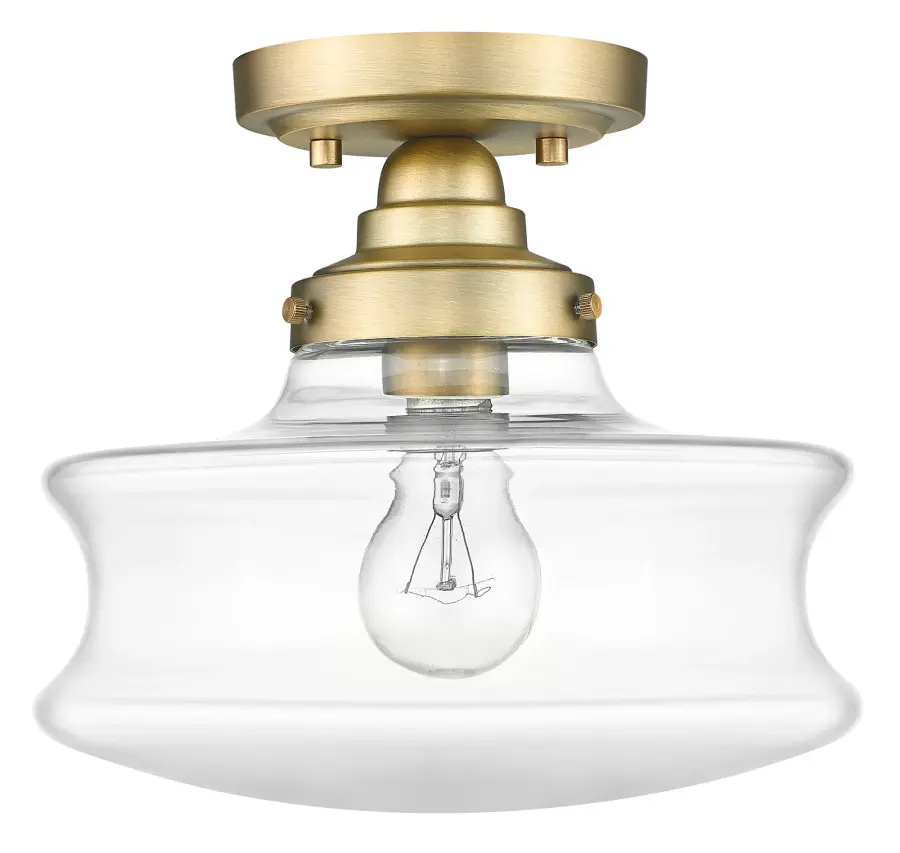 Keal 1-Light Semi Flush Mount - Image 1