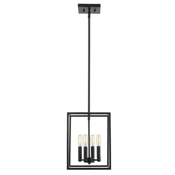 Cobar 4-Light Pendant in Matte Black - Image 2