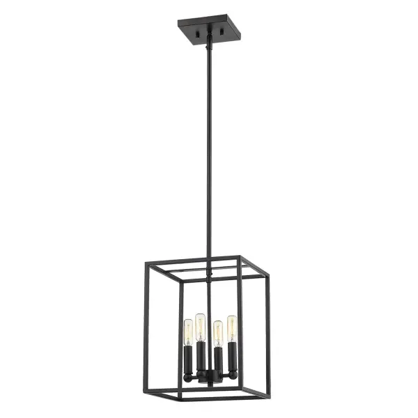 Cobar 4-Light Pendant in Matte Black - Image 3