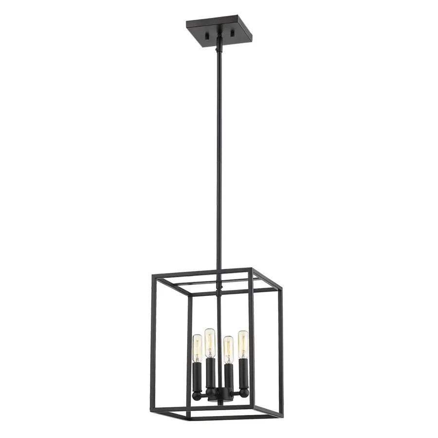 Cobar 4-Light Pendant in Matte Black - Image 3