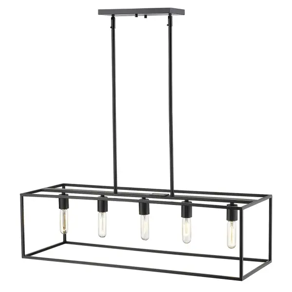 Cobar 5-Light Island Pendant in Matte Black - Image 3