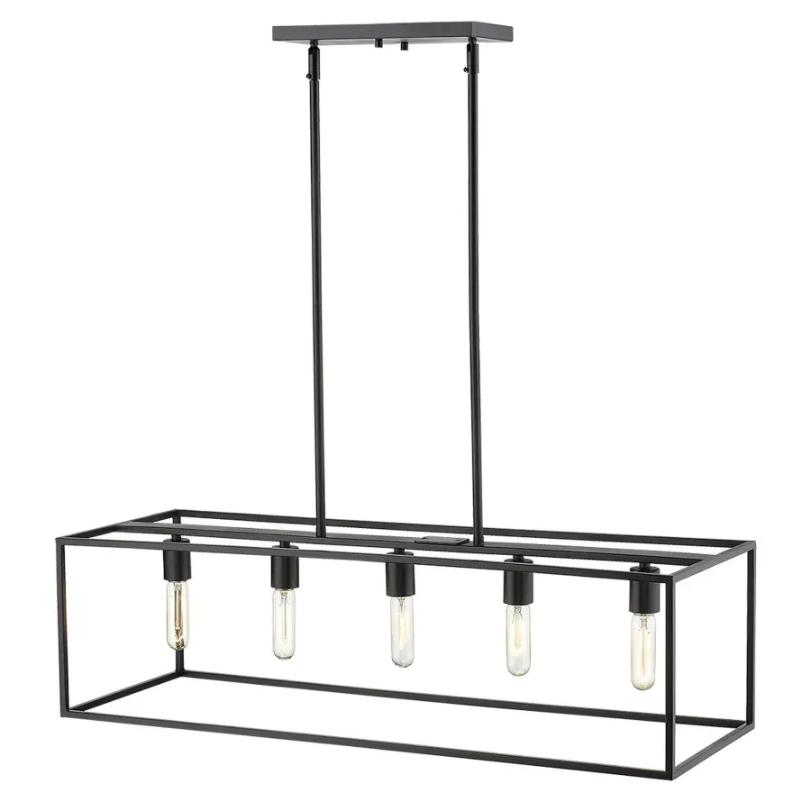 Cobar 5-Light Island Pendant in Matte Black - Image 3