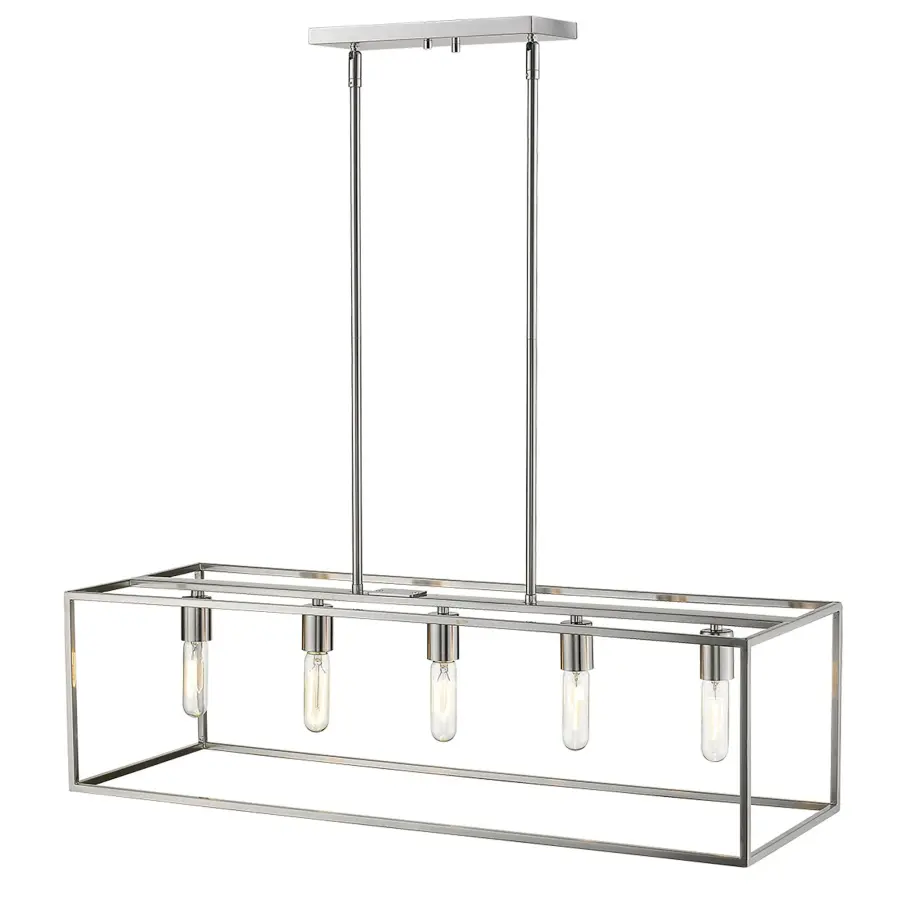 Cobar 5-Light Island Pendant in Satin Nickel - Image 4