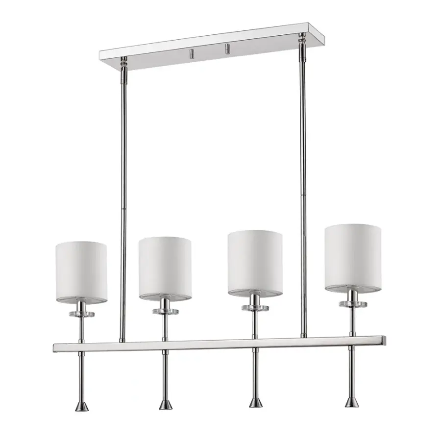 Kara 4-Light Pendant in Polished Nickel