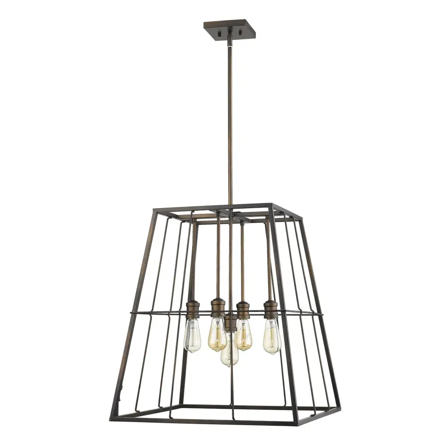Charley 5-Light Pendant in Oil-Rubbed Bronze - Image 1