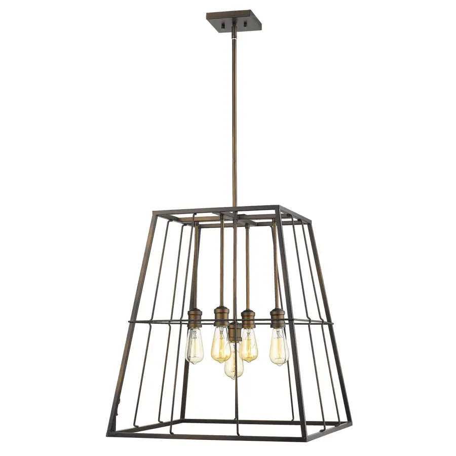 Charley 5-Light Pendant in Oil-Rubbed Bronze - Image 2