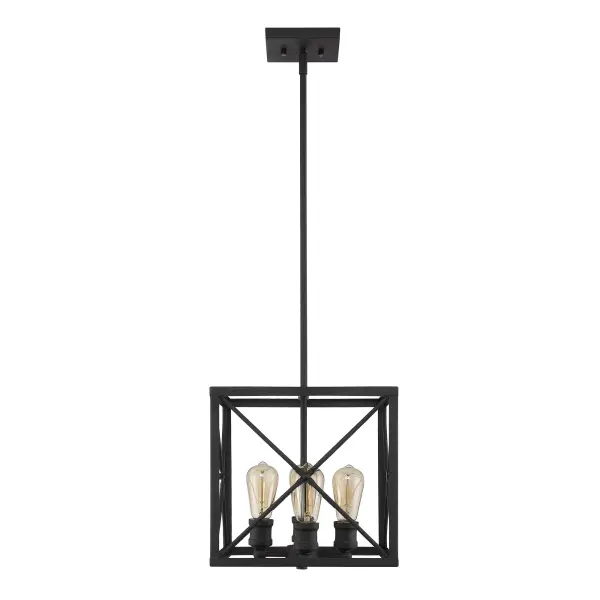 Brooklyn 4-Light Pendant in Matte Black - Image 4