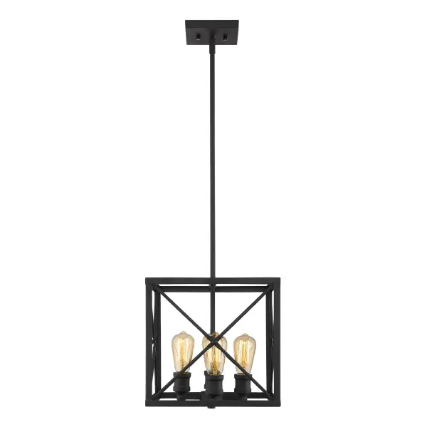 Brooklyn 4-Light Pendant in Matte Black - Image 5