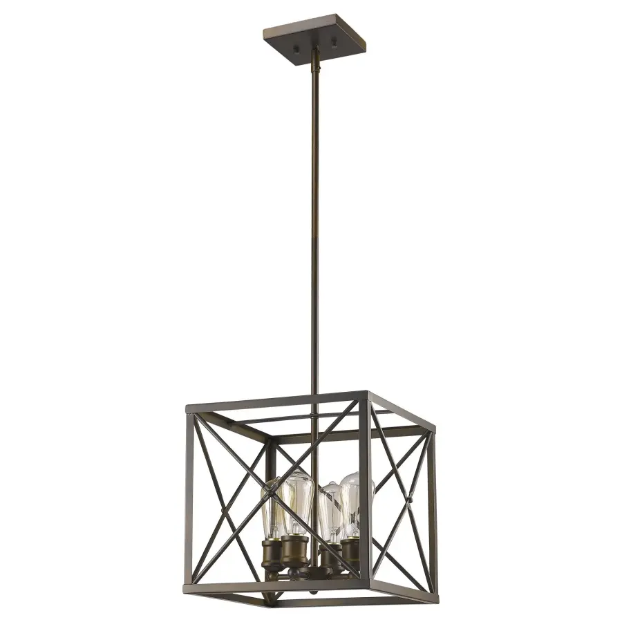 Brooklyn 4-Light Pendant in Oil Rubbed Bronze