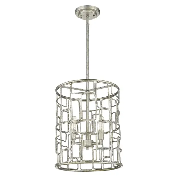 The Amoret 3-Light Convertible Pendant combines traditional candelabra styling with modern versatility. Its antique silver finish and steel construction offer durability and timeless appeal, while the convertible design allows for flexible installation.