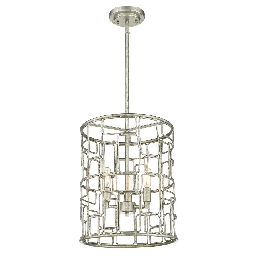 Amoret 3-Light Convertible Pendant in Antique Silver - Image 2