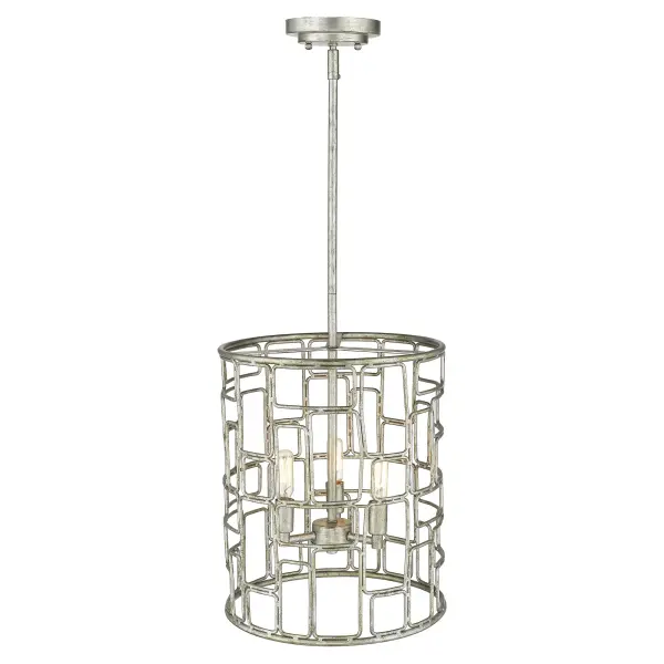 Amoret 3-Light Convertible Pendant in Antique Silver - Image 3