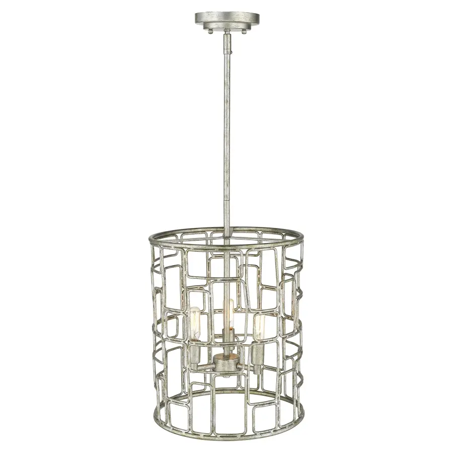 Amoret 3-Light Convertible Pendant in Antique Silver - Image 3