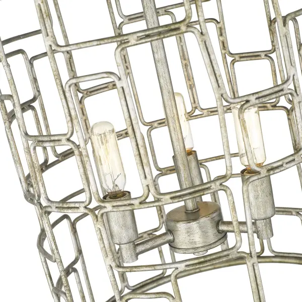 Amoret 3-Light Convertible Pendant in Antique Silver - Image 5