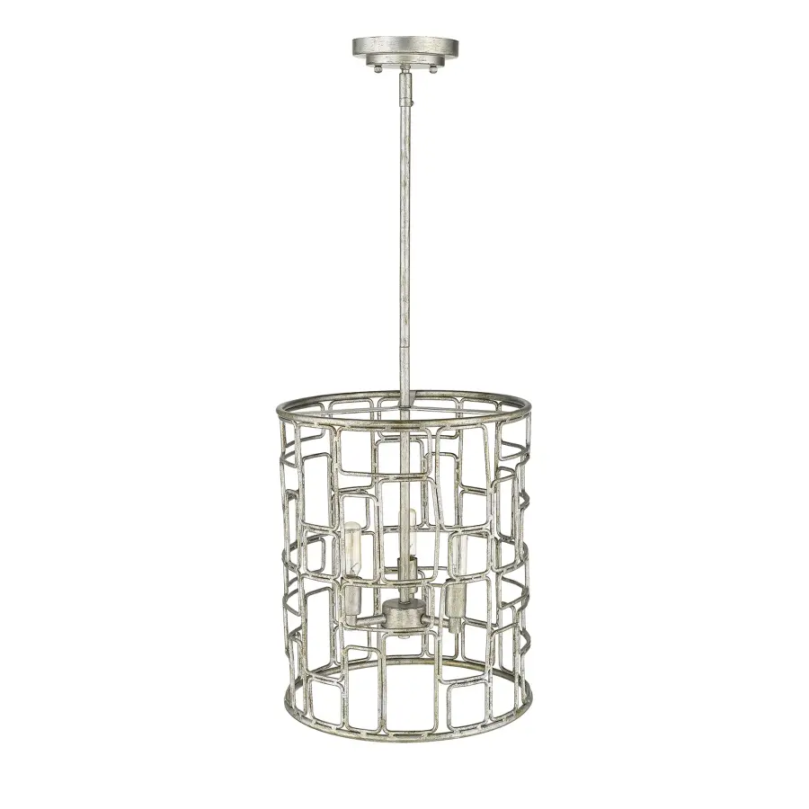 Amoret 3-Light Convertible Pendant in Antique Silver - Image 6