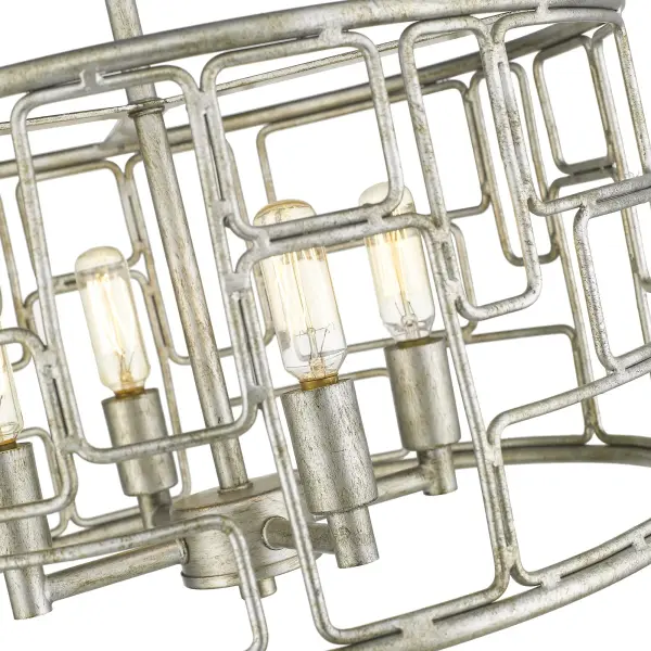 Amoret 4-Light Convertible Pendant in Antique Silver - Image 5