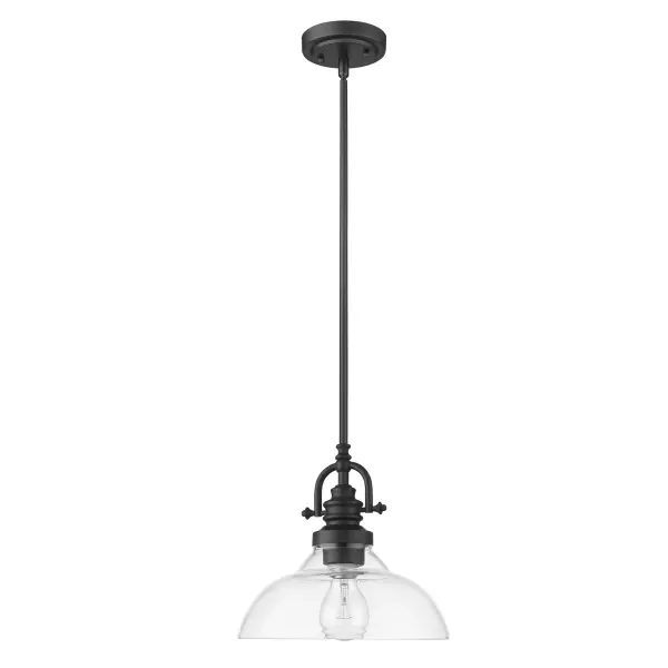 Virginia 1-Light Mini Pendant in Matte Black - Image 3