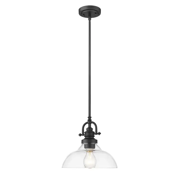 Virginia 1-Light Mini Pendant in Matte Black - Image 4