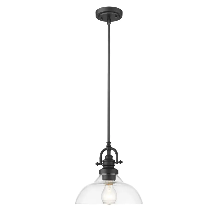 Virginia 1-Light Mini Pendant in Matte Black - Image 4