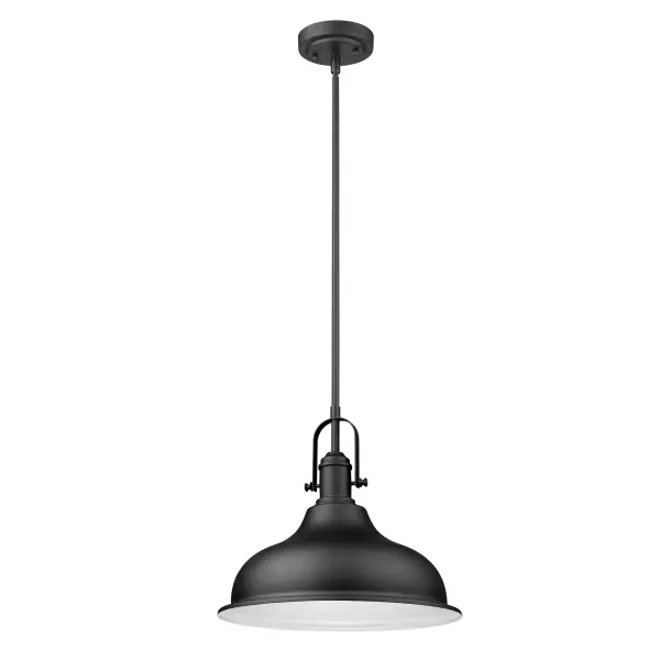 Virginia 1-Light Mini Pendant in Matte Black - Image 1