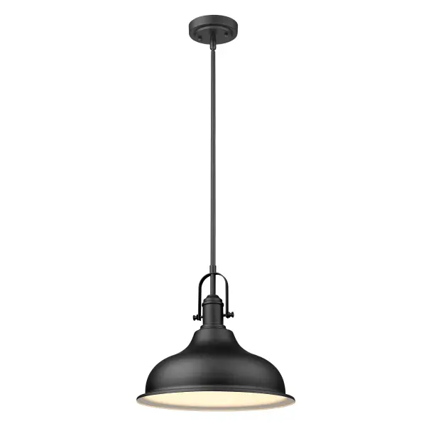Virginia 1-Light Mini Pendant in Matte Black - Image 2
