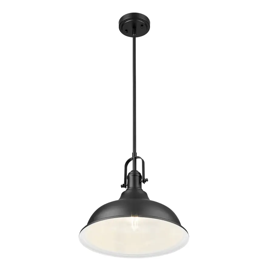 Virginia 1-Light Mini Pendant in Matte Black - Image 8