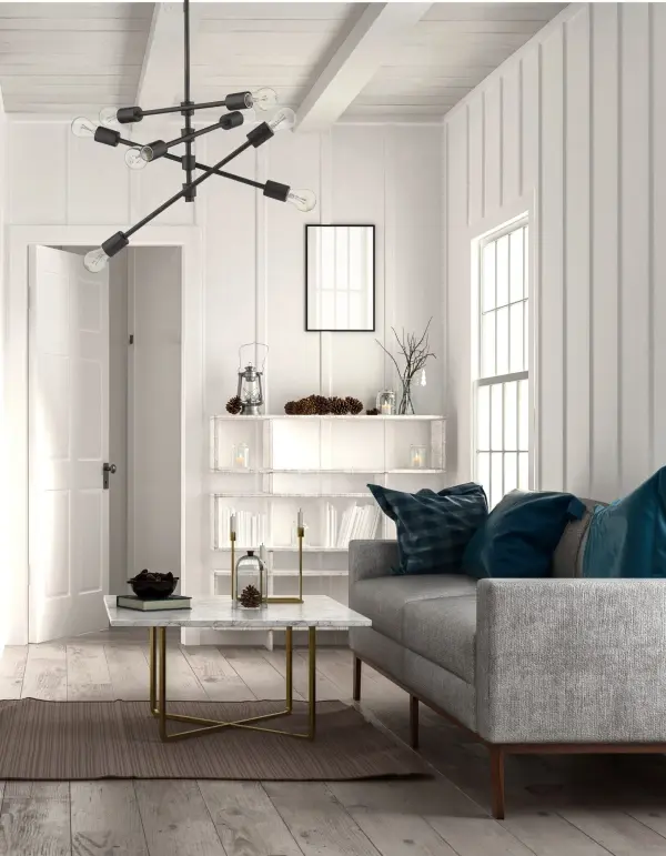 Industrial Elegance: 8-Light Statement Pendant with Adjustable Height - Image 6