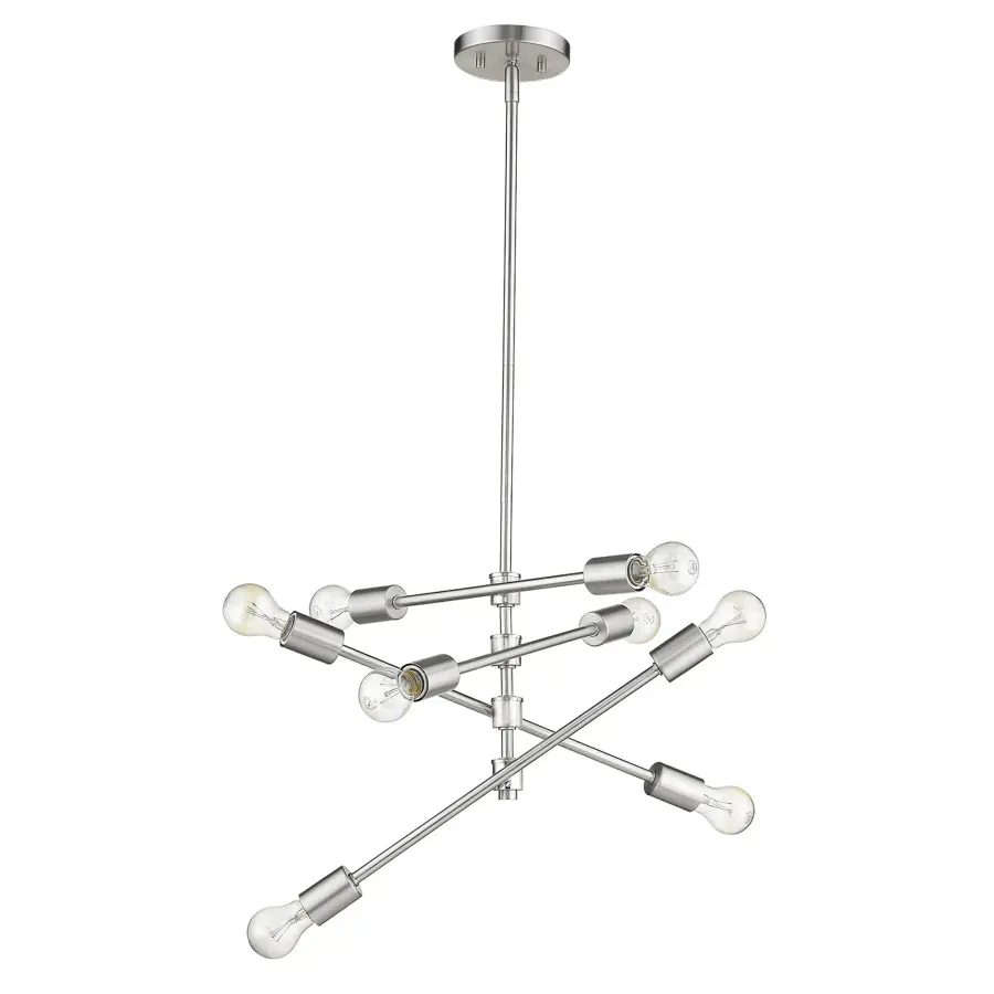 Calix 8-Light Pendant in Satin Nickel - Image 1