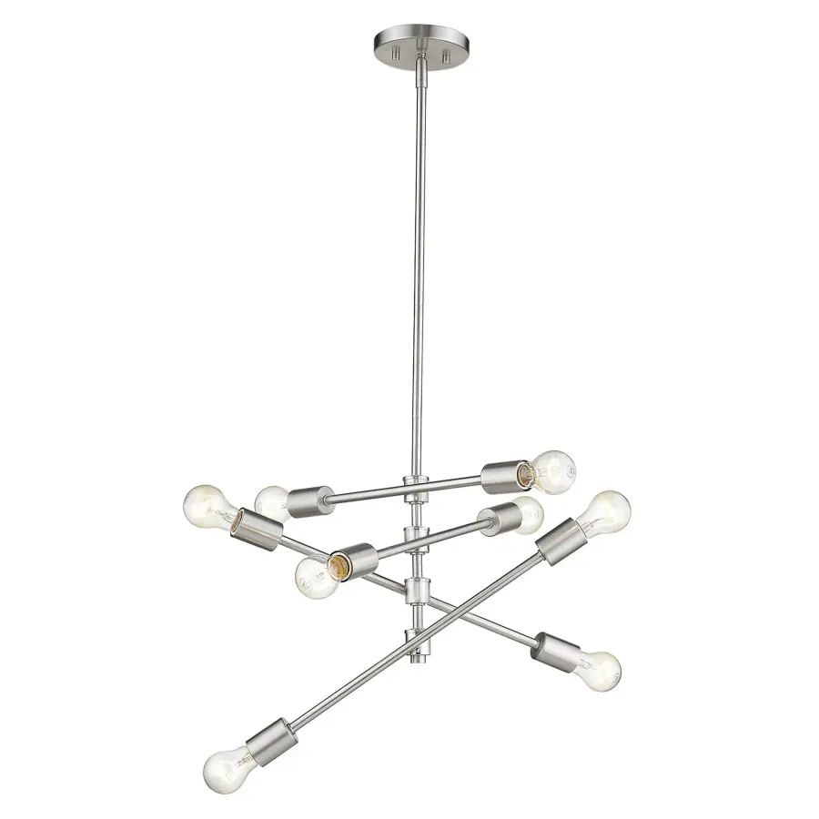 Calix 8-Light Pendant in Satin Nickel - Image 2