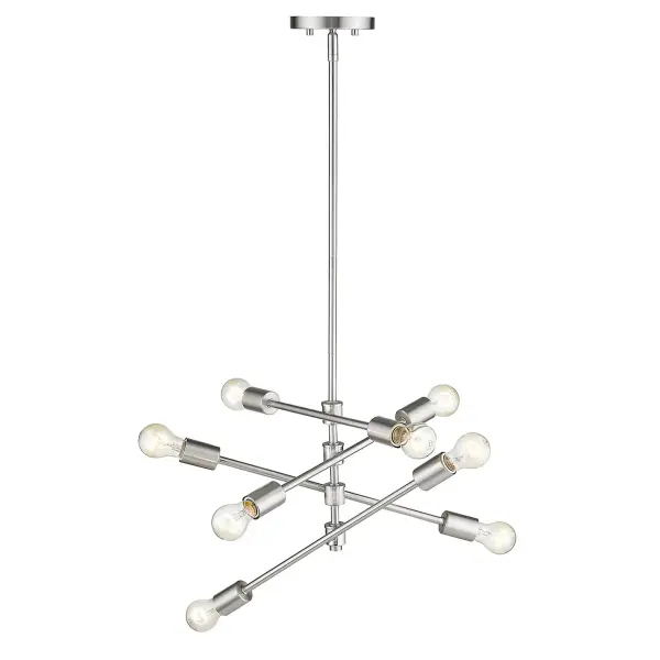 Calix 8-Light Pendant in Satin Nickel - Image 3