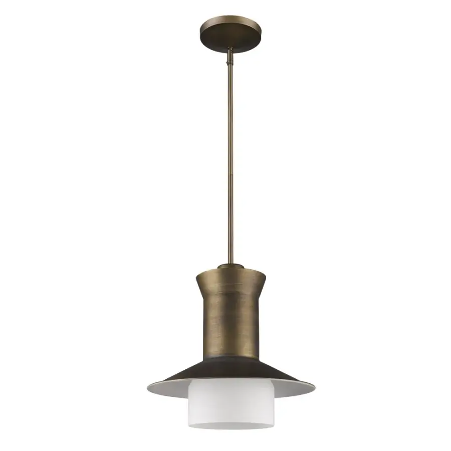 Greta 1-Light Pendant in Raw Brass