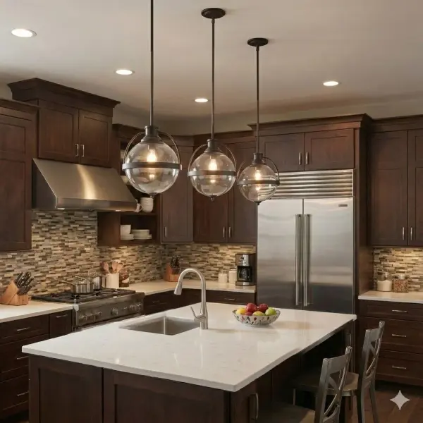 Kassian 1-Light Pendant in Oil-Rubbed Bronze - Image 6
