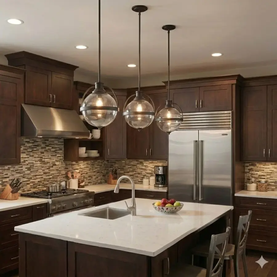 Kassian 1-Light Pendant in Oil-Rubbed Bronze - Image 6