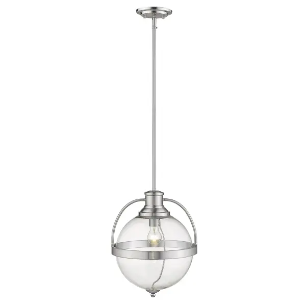 Kassian 1-Light Pendant in Satin Nickel - Image 4