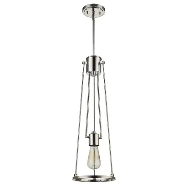 The Jade pendant offers a refined contemporary aesthetic with its polished nickel finish and compact 8-inch width. Perfect for layering multiple fixtures or as a standalone accent, it provides flexible installation options.