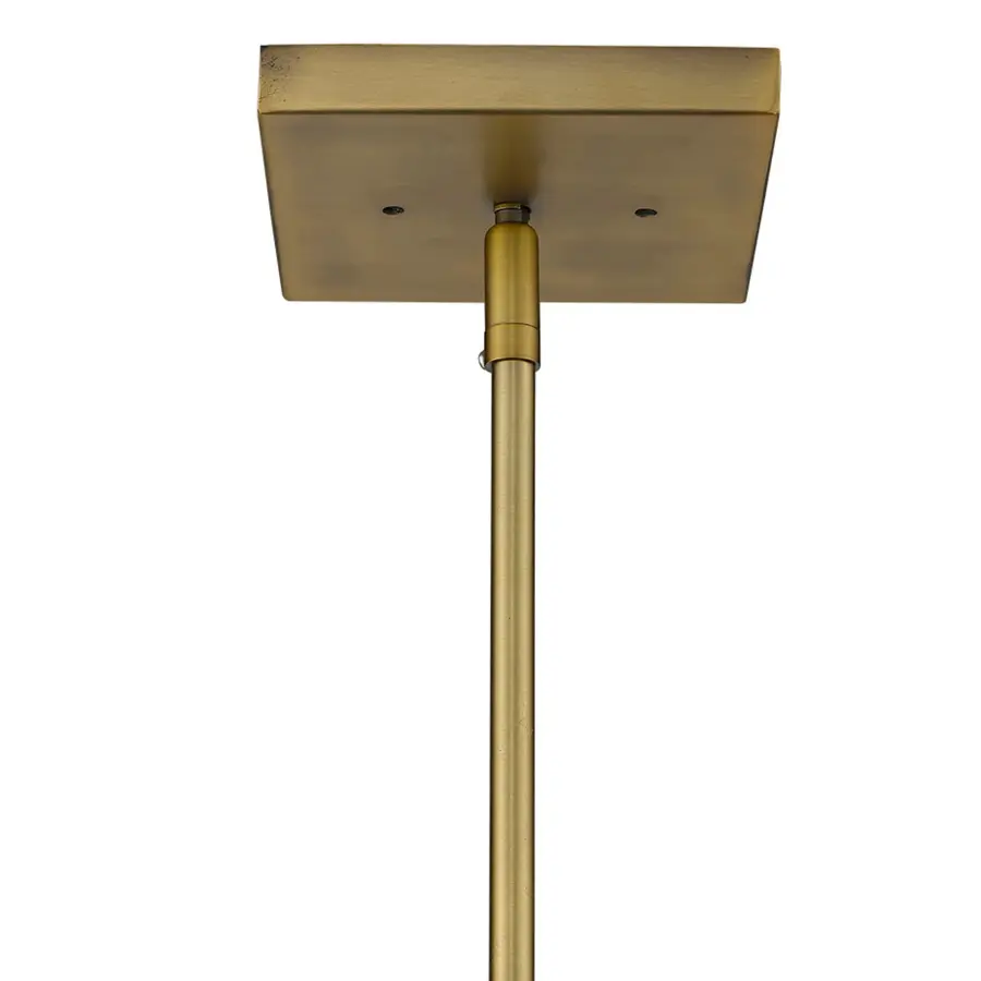 Loft 3-Light Brass Pendant with Faceted Glass Globes - Image 5