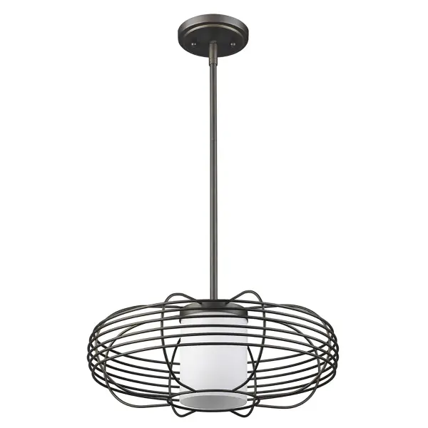 The Loft Wire Globe brings industrial charm with its open wire cage design and opal glass globe. At 16" wide, it's perfectly sized for kitchen islands, dining nooks, or entryways. The oil-rubbed bronze finish adds warmth while maintaining an urban edge.